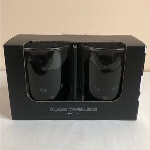Elum Home Black Cat Glass Tumblers Set of 2